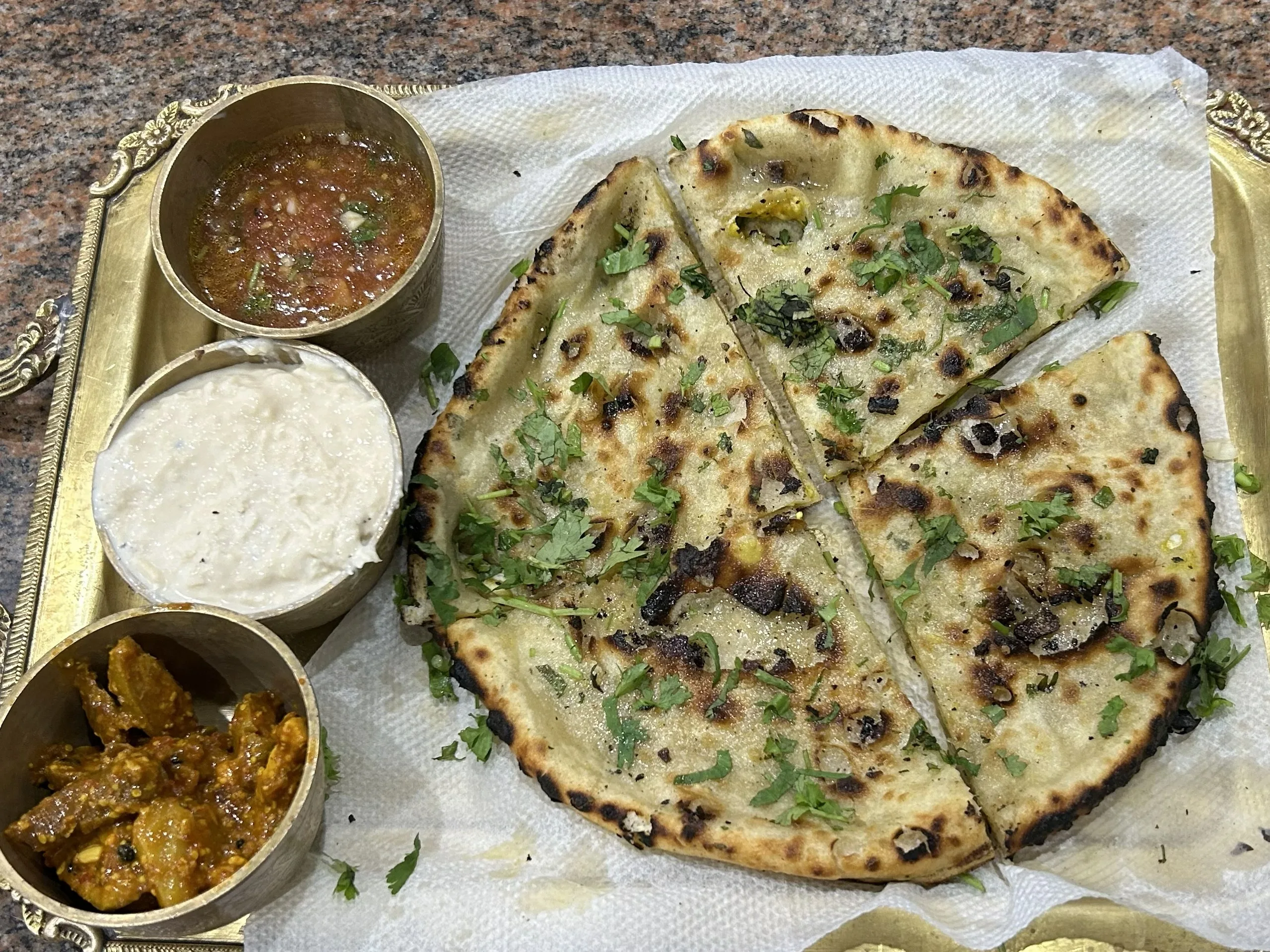 Amritsari Stuffed Kulcha straight from tandoor