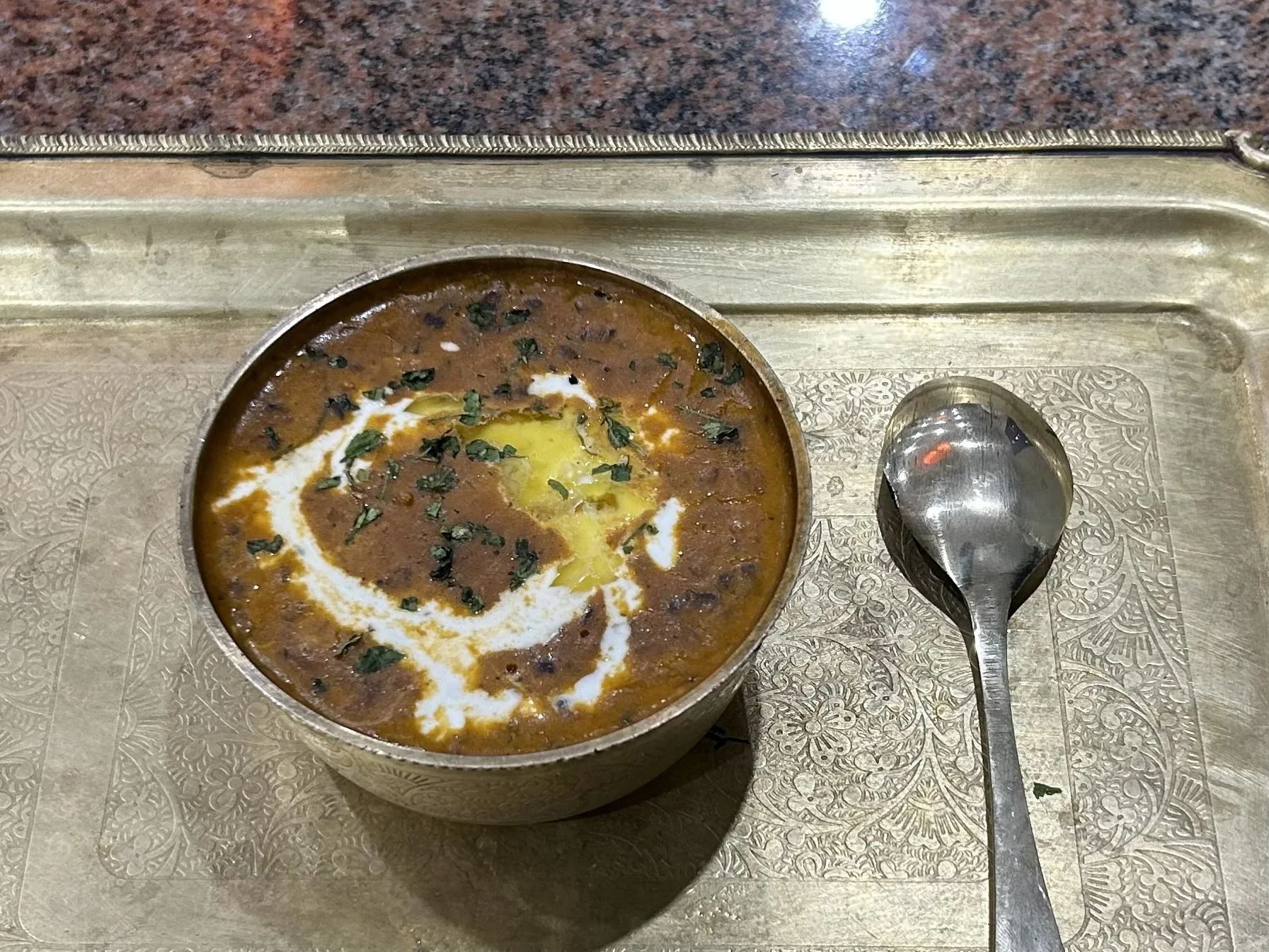 Slow cooked rich Daal Makhani